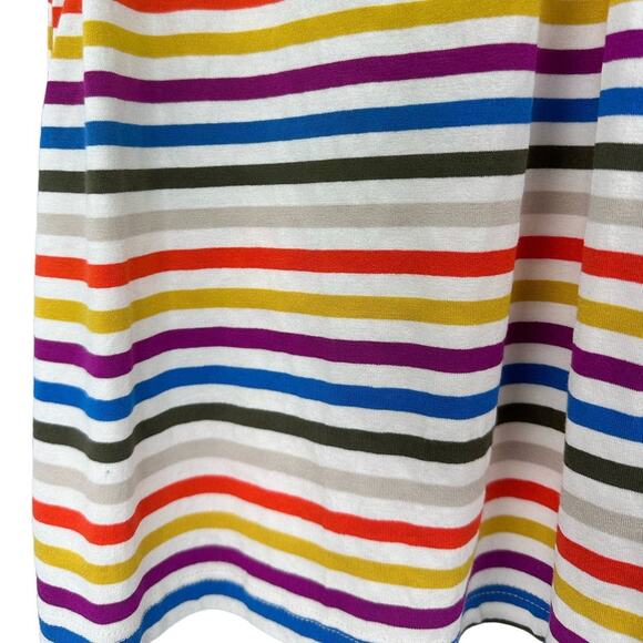 Trina Turk Flora Vista Stripe Tank Top Cut Out Back Multicolor XS NWT - Picture 4 of 7